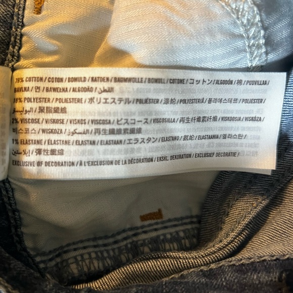 Hollister Women's Blue Ripped mid rise super Skinny stretch Jeans size 0 - Picture 4 of 11